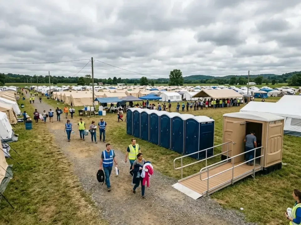 disaster-relief-camp-restrooms-010 — frequently asked questions, Dumpster & Portable Bathrooms Rental in Frankfort Square, IL